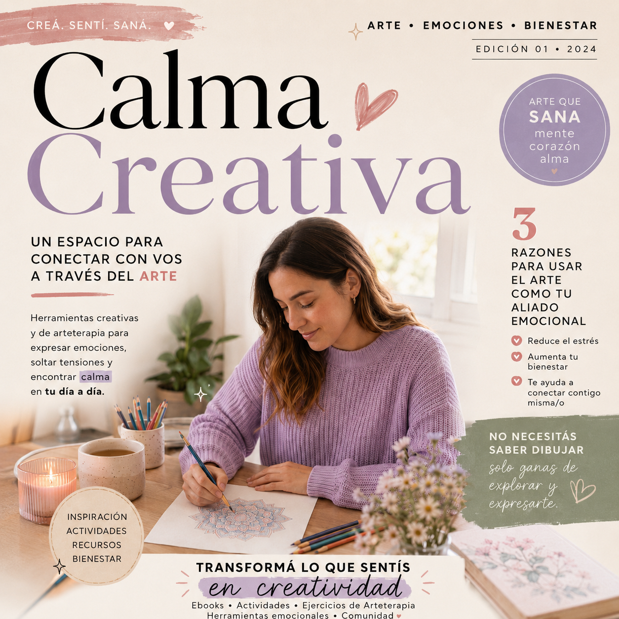 Arte Terapéutico - Guía completa, práctica y tranformadora